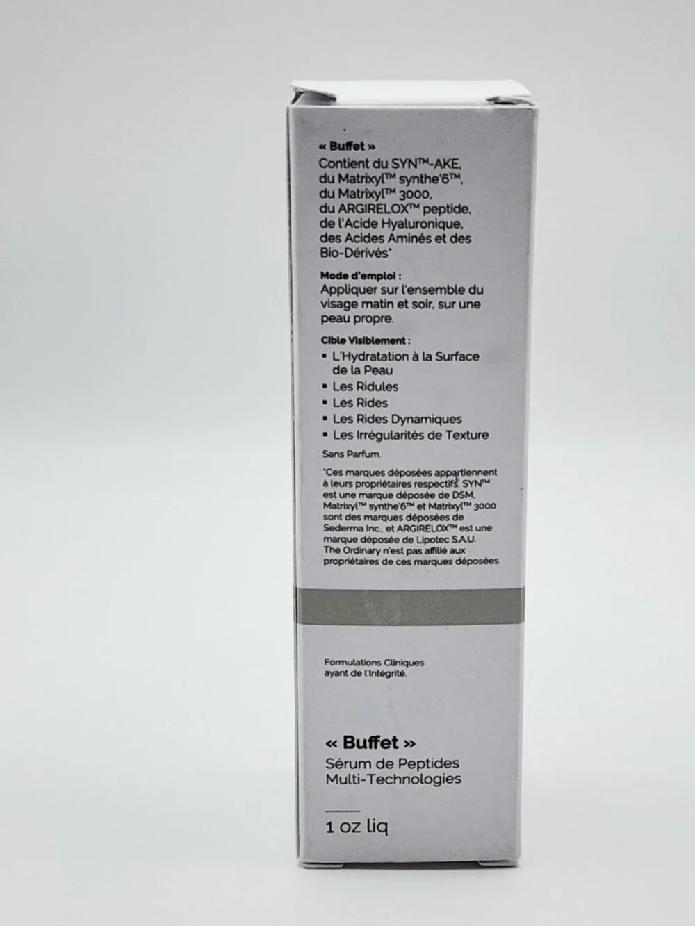 The Ordinary Buffet Peptide Serum Anti Aging Hydration Skin Care 30mL
